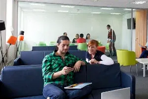 ATCランゲージスクール・ダブリンの学生ラウンジ
