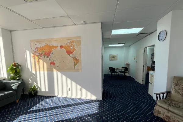 RELA ロトルアイングリッシュランゲージアカデミーの受付まわり