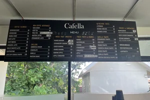 イングリッシュフェラ１のカフェのメニューと料金表