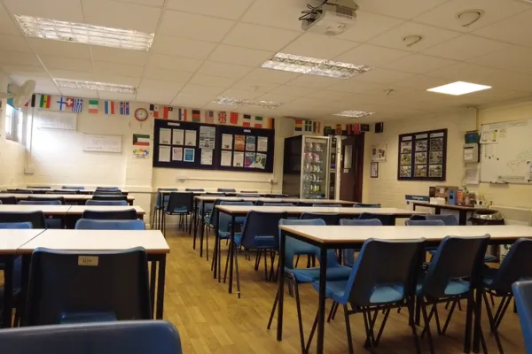 ビートランゲージセンターのカフェテリア