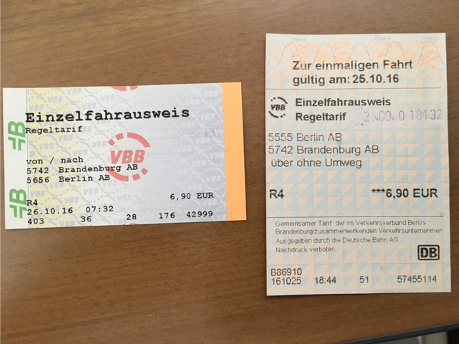 ドイツ電車チケット