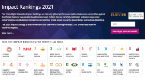 SDGsの取り組みによる世界大学インパクトランキング2021