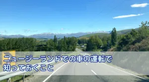 ニュージーランドで車を運転する為に知っておくべきこと