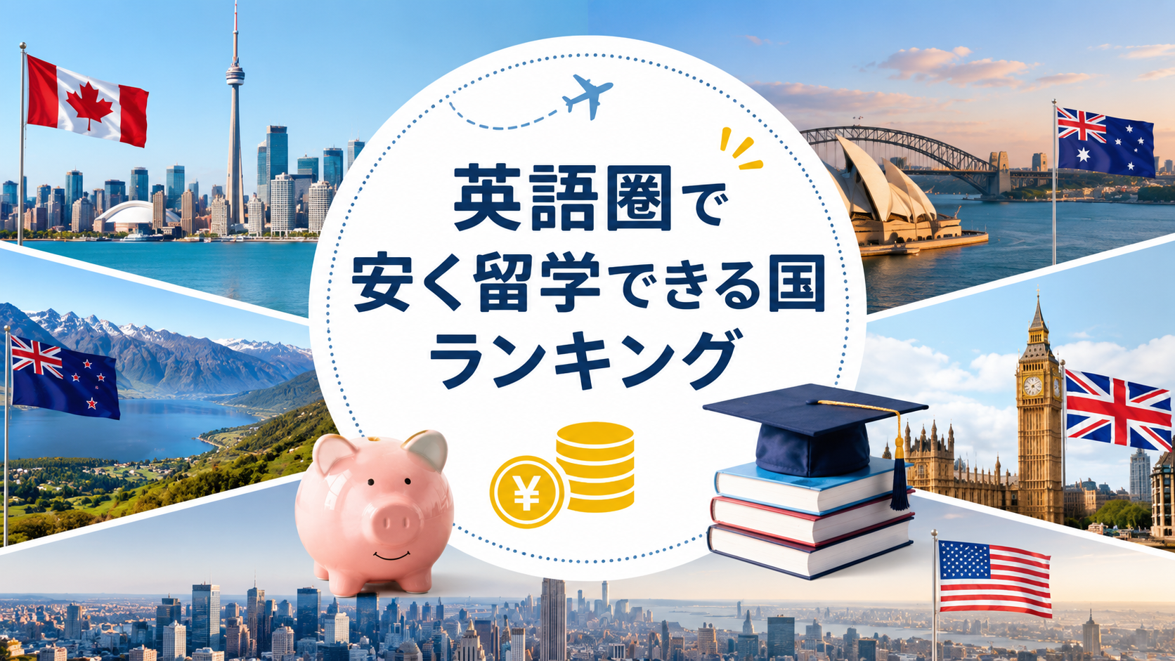 英語圏で安く留学できる国ランキング【2026年最新】月50万円〜から実現する語学留学の節約術