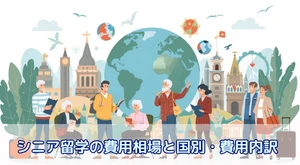 【失敗しない】プロが教えるシニア留学の費用相場と国別・費用内訳