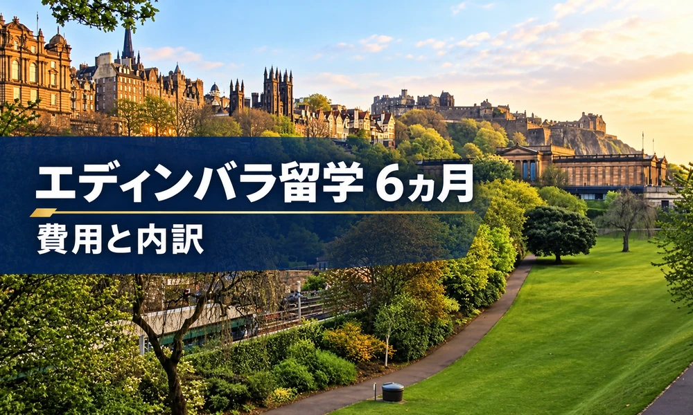 エディンバラ留学6ヵ月の費用と授業料・滞在費などの内訳