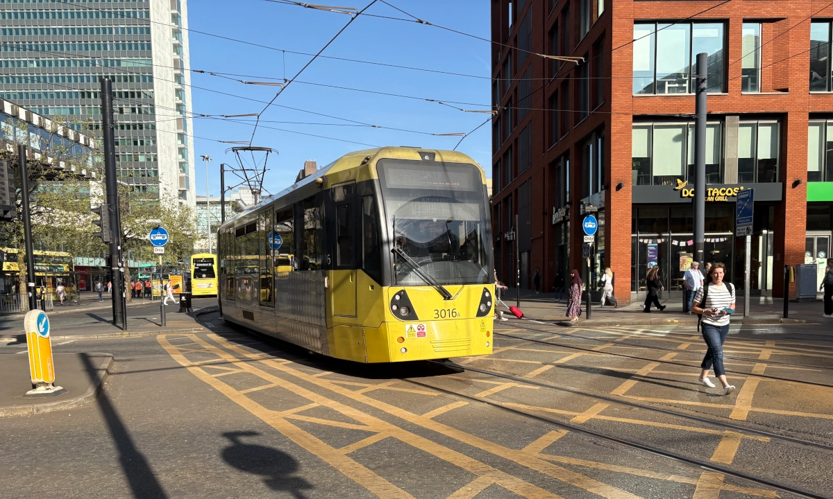 マンチェスターの路面電車トラム