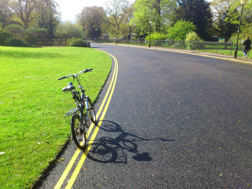 ロンドンでは自転車通勤