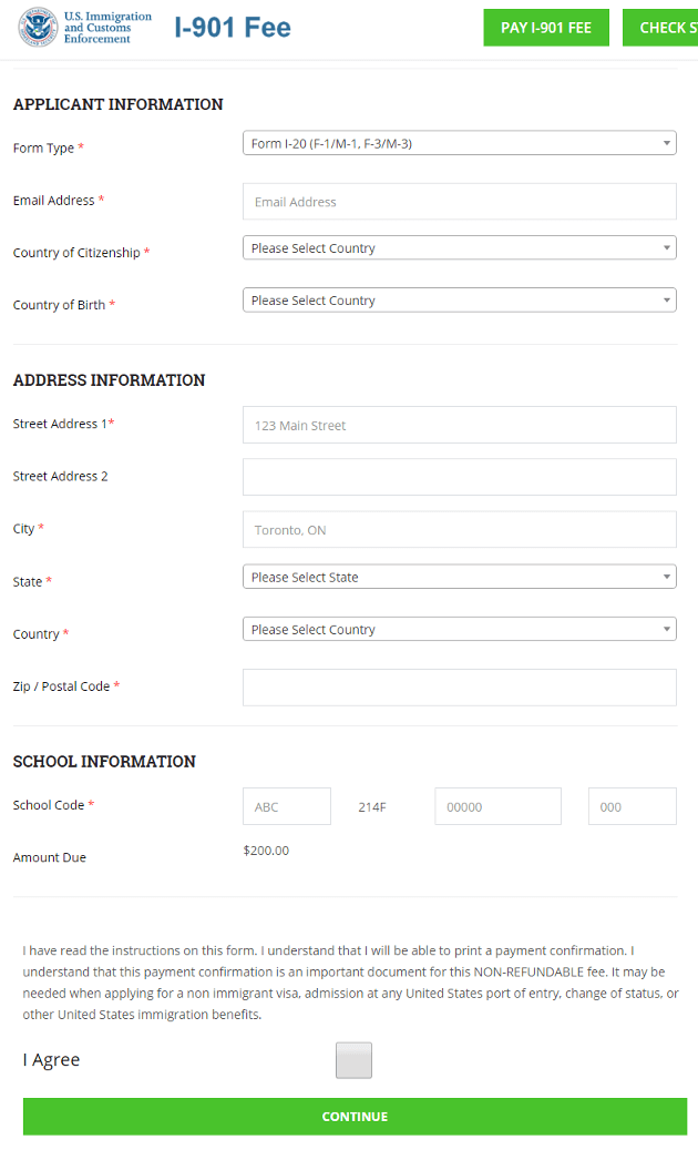 個人情報入力画面